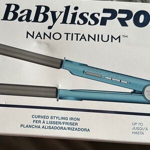 BaByliss Pro Nano Titanium 1” curved styling rod